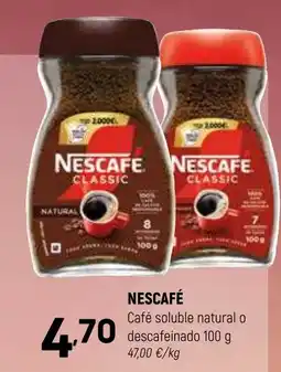 Coviran NESCAFÉ Café soluble natural o descafeinado oferta