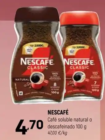 Coviran NESCAFÉ Café soluble natural o descafeinado oferta