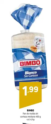 Coviran BIMBO Pan de molde sin corteza mediano oferta