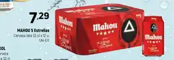 Coviran MAHOU 5 Estrellas Cerveza lata oferta