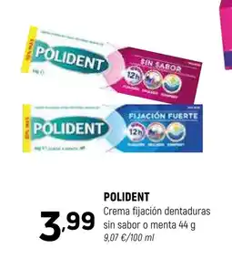 Coviran POLIDENT Crema fijación dentaduras sin sabor o menta oferta