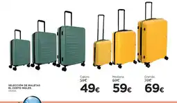 Hipercor El corte inglés. selección de maletas oferta