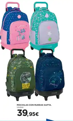 Hipercor Mochilas con ruedas safta oferta