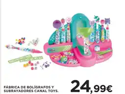 Hipercor Fábrica de bolígrafos y subrayadores canal toys oferta