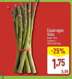 ALDI Espárragos finos oferta