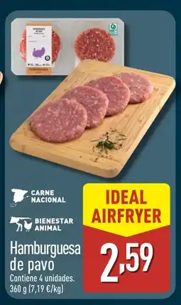 ALDI Hamburguesa de pavo oferta