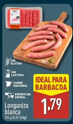 ALDI Longaniza blanca oferta