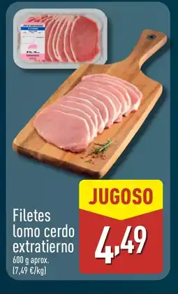 ALDI Filetes lomo cerdo extratierno oferta