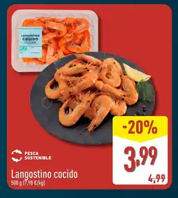 ALDI Langostino cocido oferta