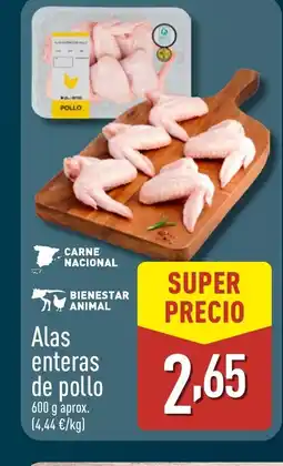 ALDI Alas enteras de pollo oferta