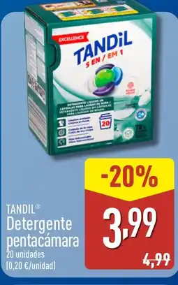 ALDI TANDIL Detergente pentacámara oferta
