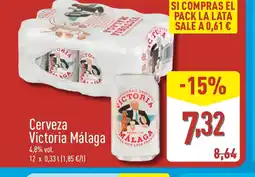 ALDI VICTORIA MALAGA Cerveza oferta