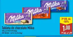 ALDI MILKA Tableta de chocolate oferta