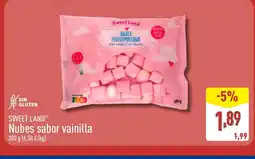 ALDI SWEET LAND Nubes sabor vainilla oferta