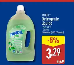 ALDI TANDIL Detergente líquido oferta