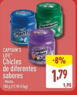ALDI CAPTAIN'S LIFE Chicles de diferentes sabores oferta
