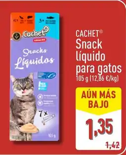 ALDI CACHET Snack líquido para gatos oferta