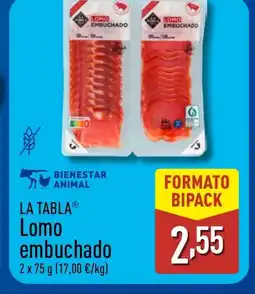 ALDI LA TABLA Lomo embuchado oferta