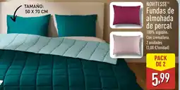 ALDI NOVITESSE Fundas de almohada de percal oferta