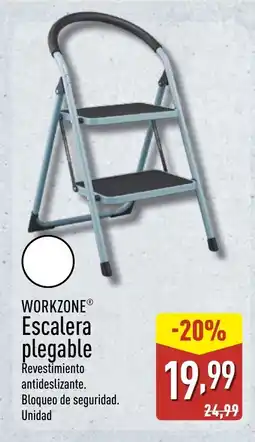 ALDI WORKZONE Escalera plegable oferta