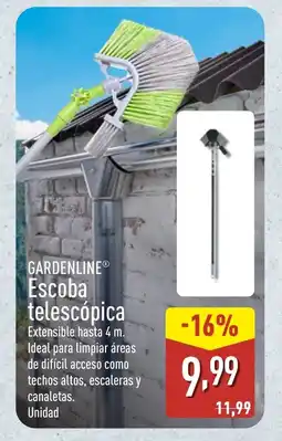 ALDI GARDENLINE Escoba telescópica oferta