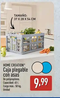 ALDI HOME CREATION Caja plegable con asas oferta
