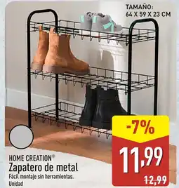 ALDI HOME CREATION Zapatero de metal oferta