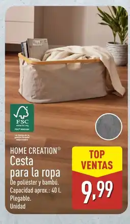 ALDI HOME CREATION Cesta para la ropa oferta