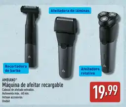 ALDI AMBIANO Máquina de afeitar recargable oferta
