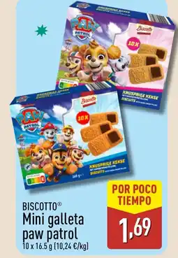 ALDI BISCOTTO Mini galleta paw patrol oferta