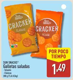 ALDI SUN SNACKS Galletas saladas oferta