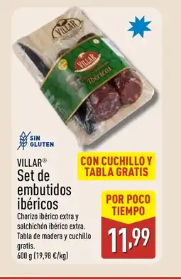 ALDI VILLAR Set de embutidos ibéricos oferta