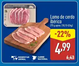 ALDI Lomo de cerdo ibérico oferta