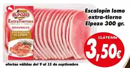 Proxi ELPOZO Escalopin lomo extra-tierno oferta