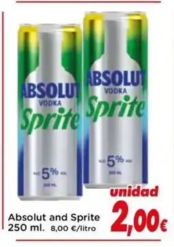 Proxi ABSOLUT and SPRITE oferta