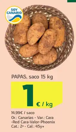 HiperDino Papas oferta