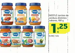 HiperDino NESTLÉ tarritos de verdura distintos sabores oferta