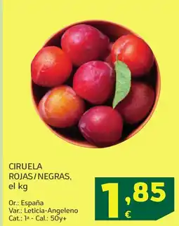 HiperDino Ciruela rojas/negras oferta