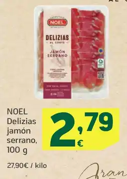 HiperDino NOEL Delizias jamón serrano oferta