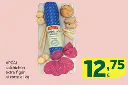 HiperDino ARGAL salchichón extra figón oferta