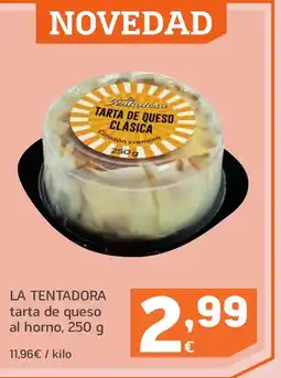 HiperDino LA TENTADORA tarta de queso al horno oferta