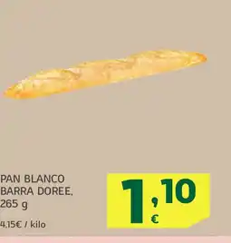 HiperDino Pan blanco barra doree oferta