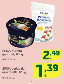 HiperDino SPIGA burrata gourmet oferta