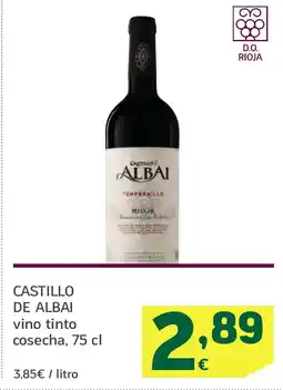 HiperDino CASTILLO DE ALBAI vino tinto cosecha oferta