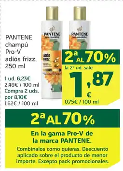 HiperDino PANTENE champú Pro-V 2 a adiós frizz oferta