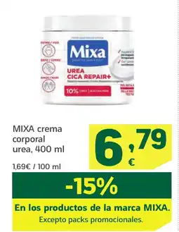 HiperDino MIXA crema corporal urea oferta