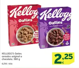 HiperDino KELLOGG'S Oaties cereales original o chocolate oferta