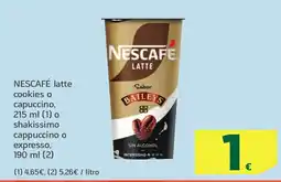 HiperDino NESCAFÉ latte cookies o capuccino o shakissimo cappuccino o expresso oferta