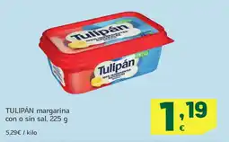 HiperDino TULIPÁN margarina con o sin sal oferta