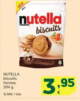 HiperDino NUTELLA biscuits Ferrero oferta